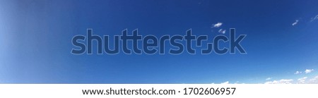 Beautiful abstract blue sky, panorama background