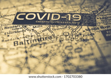 Baltimore Coronavirus Covid-19 Quarantine background