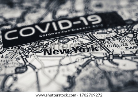 New York Coronavirus Covid-19 Quarantine background