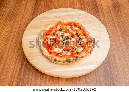 Traditional Italian pizza fresh from the oven