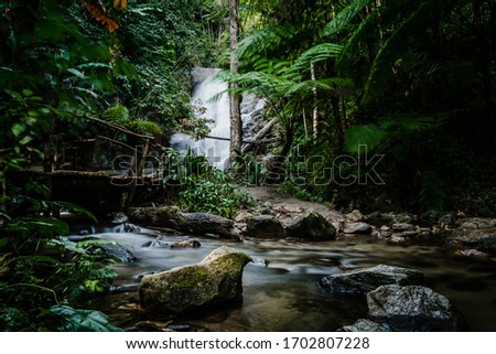 Wachiratharn Waterfall, Doi Inthanon National Park, Chiang Mai, Thailand, Southeast Asia Asia