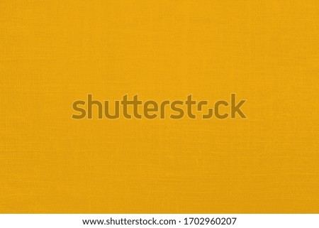 Vivid Yellow Linen Textile Background. Abstract natural fabric texture