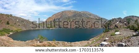 Sunny view of the Steelhead Lake at Inyo National Forest, California