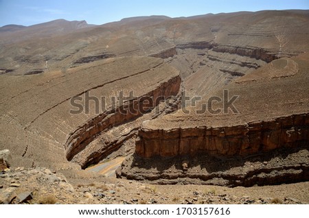 A view of Ziz Gorges in Morocco