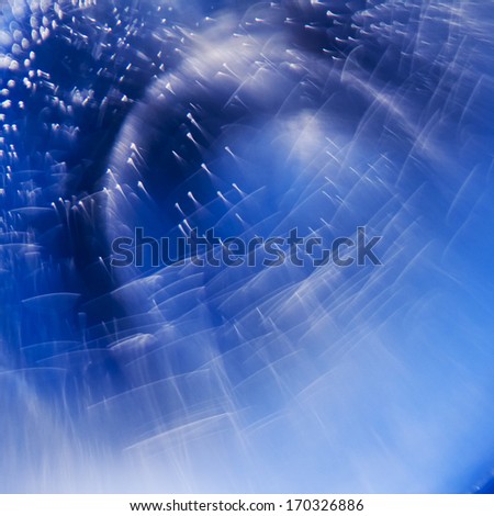 Abstract underwater games with bubbles, jelly balls and light 
