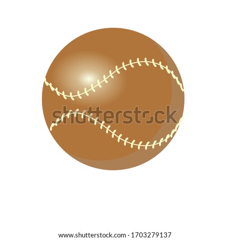 Ilustration vector of a baseball