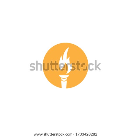 Torch  Logo Template vector symbol nature