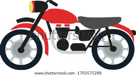 Motorbike vector. Motorcycle art