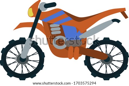  Sportbike vector. Motorcycle art