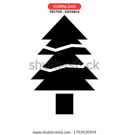 pine icon or logo isolated sign symbol vector illustration - high quality black style vector icons
