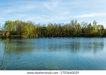 Spring and a lake view in Germany