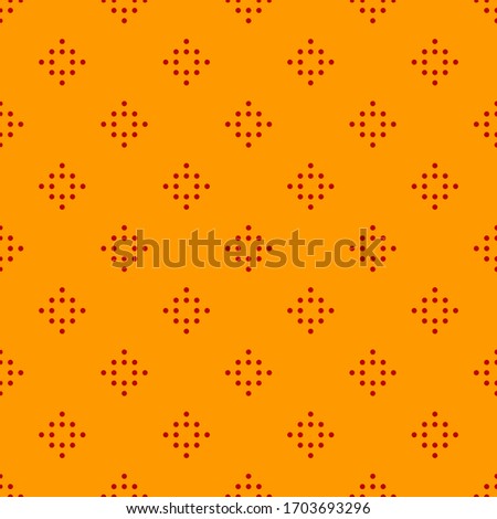 Seamless ornament. Circles pattern. Dots wallpaper. Geometric motif. Simple shapes backdrop. Rounds motif. Ethnic background. Digital paper, textile print, web design, abstract. Vector artwork