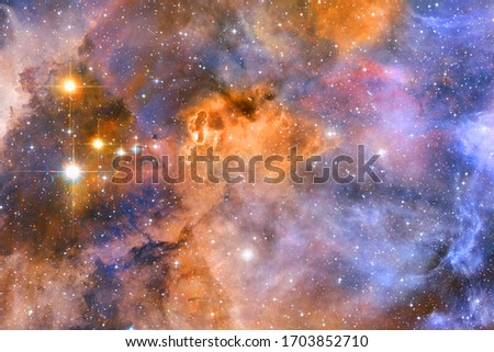 Galaxy in deep space. Beauty of universe. Elements furnished by NASA.