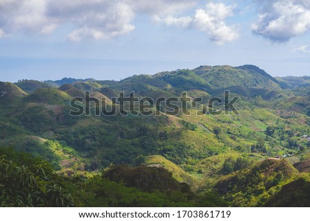 Beautiful landscape in Cebu near to Osmena Peak, Philippines