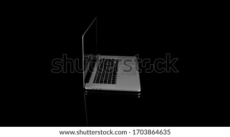 
Cropped portrait of female employee typing on keyboard on general laptop, working on financial report in office. Businesswoman checking email sitting at table with public phone