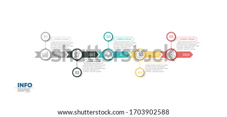vector illustration Infographic design template with icons and 5 options or steps. Can be used for process, presentations, layout, banner,info graph. Royalty-Free Stock Photo #1703902588