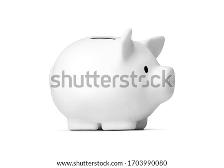 Piggy bank isolated on white background Royalty-Free Stock Photo #1703990080