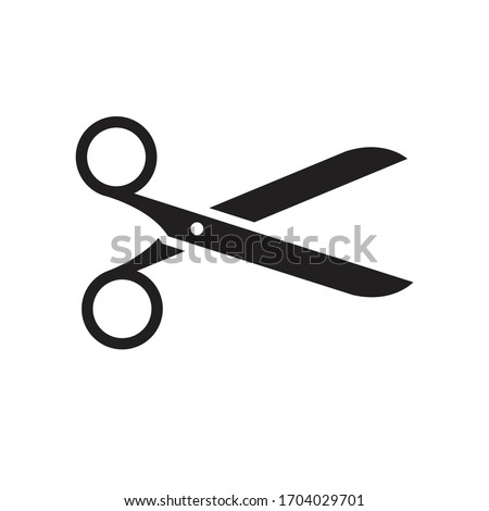 Scissors icon, scissors sign vector graphic.