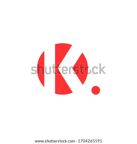 Business corporate letter K logo design vector. Colorful letter K logo vector template. Letter K logo for technology Royalty-Free Stock Photo #1704265591