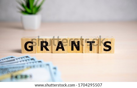 the word of GRANTS on building blocks concept. Royalty-Free Stock Photo #1704295507