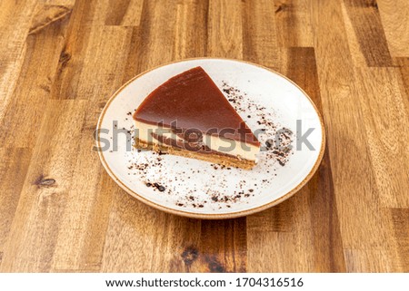 photo of portion of cheesecake