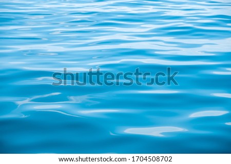 Surface of beautiful blue Ocean background texture for background or backdrop	
