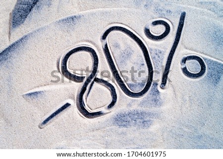 Drawing on the sea sand -80 percent discount
