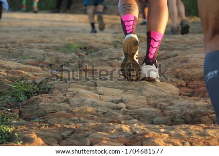 
running on the beach, street or mountain