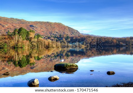 Hills reflected in Grasmere