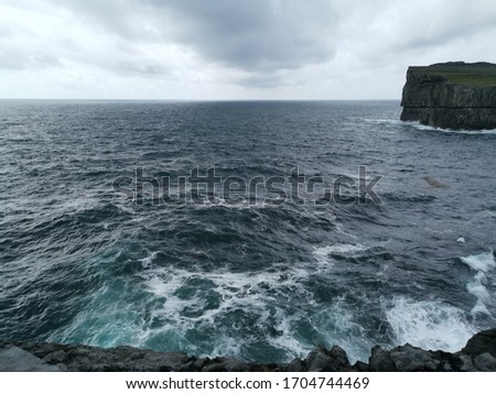 The wild Atlantic coast in ireland