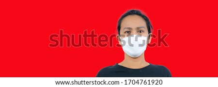 Woman wearing mask for stop covid-19 pandemic
