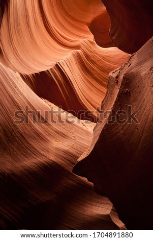Close up view of sandstone in Arizona 