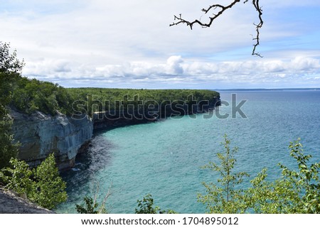 Pictured rocks lake shore UP