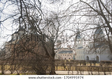 Russia. Veliky Novgorod. Gate tower of the Gostiny Dvor.