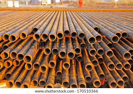 The rusty pipe 