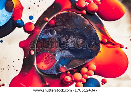 Abstract photography of bubbles. Macro world. Creative art photography.