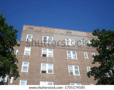 Looking Up At Mid-rise Building in Brooklyn