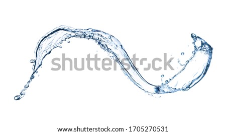 Abstract splash of water on white background. Banner design Royalty-Free Stock Photo #1705270531
