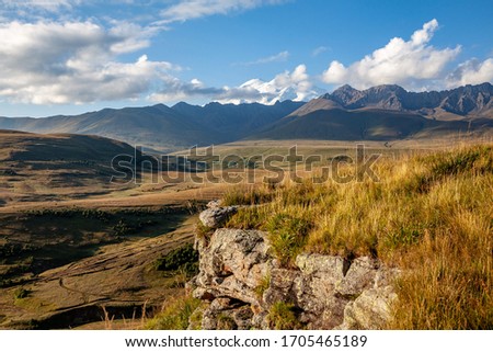 Landscape in the mountains of the Caucasus, Elbrus