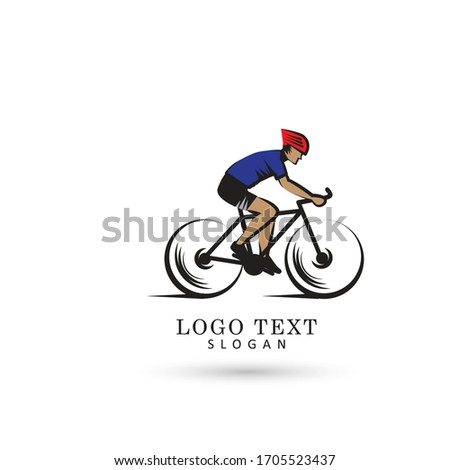Cycling Race & Bicycle Shop Logo. Symbol & Icon Vector Template.