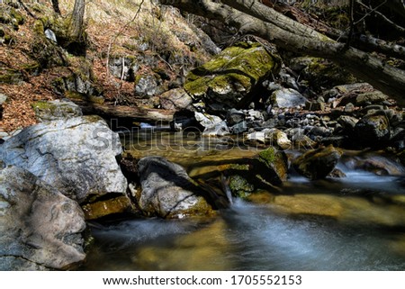 HDR outdoor landscape photography of river with rocks
