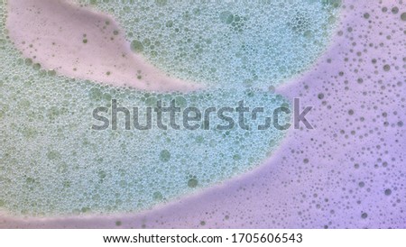 Foam bubbles. Abstract background in pink and blue
