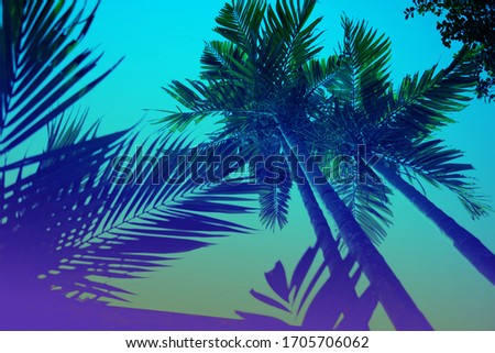 Natural background in blue tones