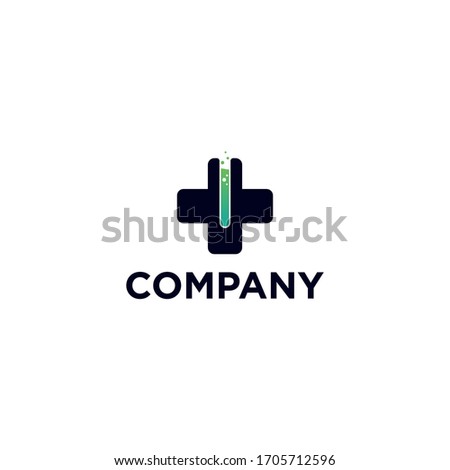 medical logo with cross designs