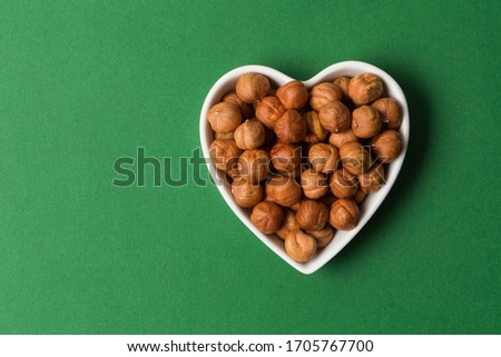 Many hazel nuts in studio 