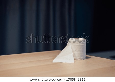 toilet paper  toilet roll on table