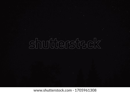 Stars in the night sky in Alaska 