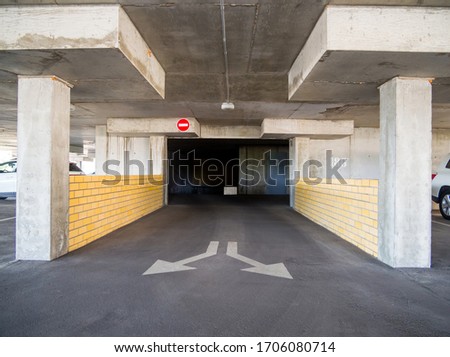 Entrance to the covered car parking floor