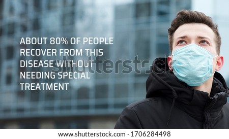 Man with Mask to protect from carona virus  Royalty-Free Stock Photo #1706284498