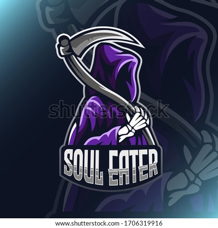 Ripper Logo Mascot Vector Illustration for logo gaming template